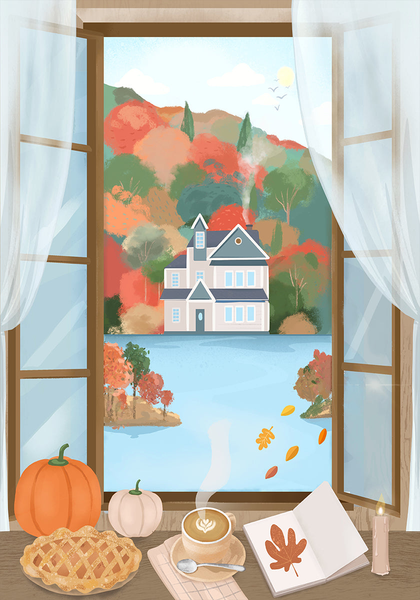 Herbst-Cottage-Poster