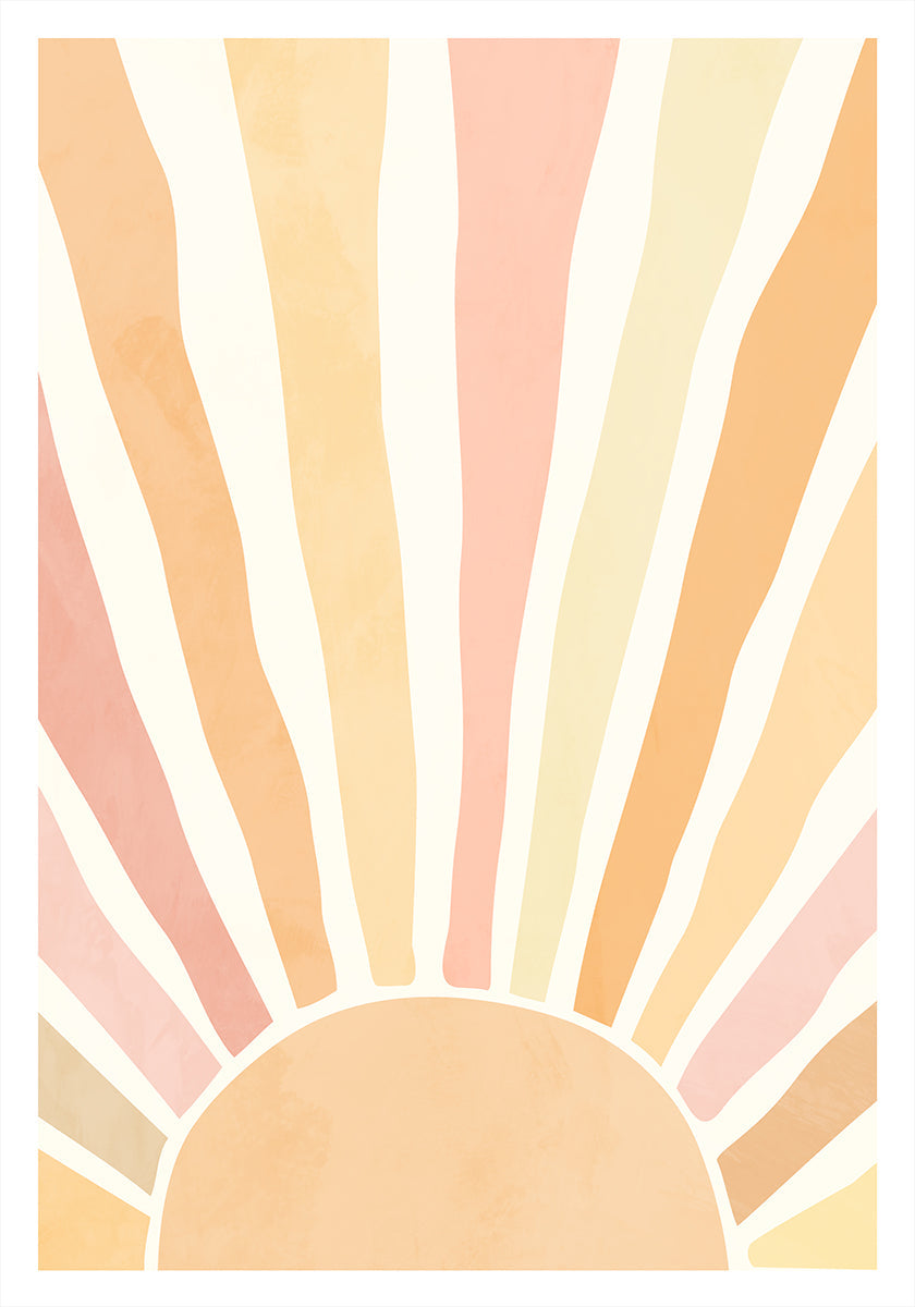 Boho-Sonnenaufgang-Poster
