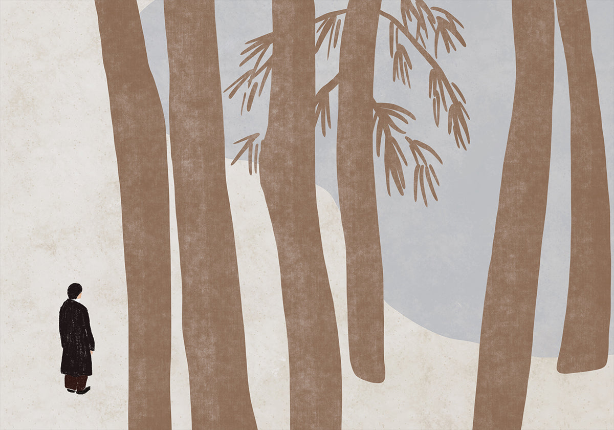 Auf der Suche nach Frieden im Wald Poster