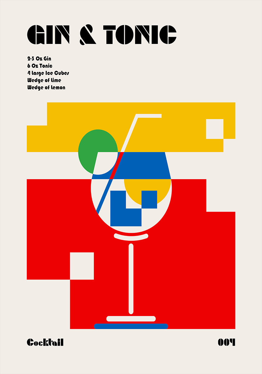 Gin & Tonic Bauhaus-Cocktail