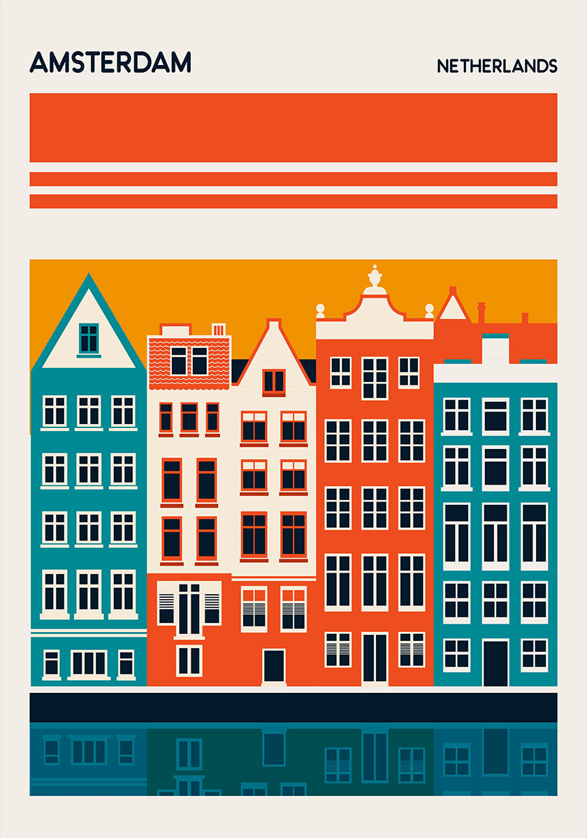 Amsterdam-Reiseplakat