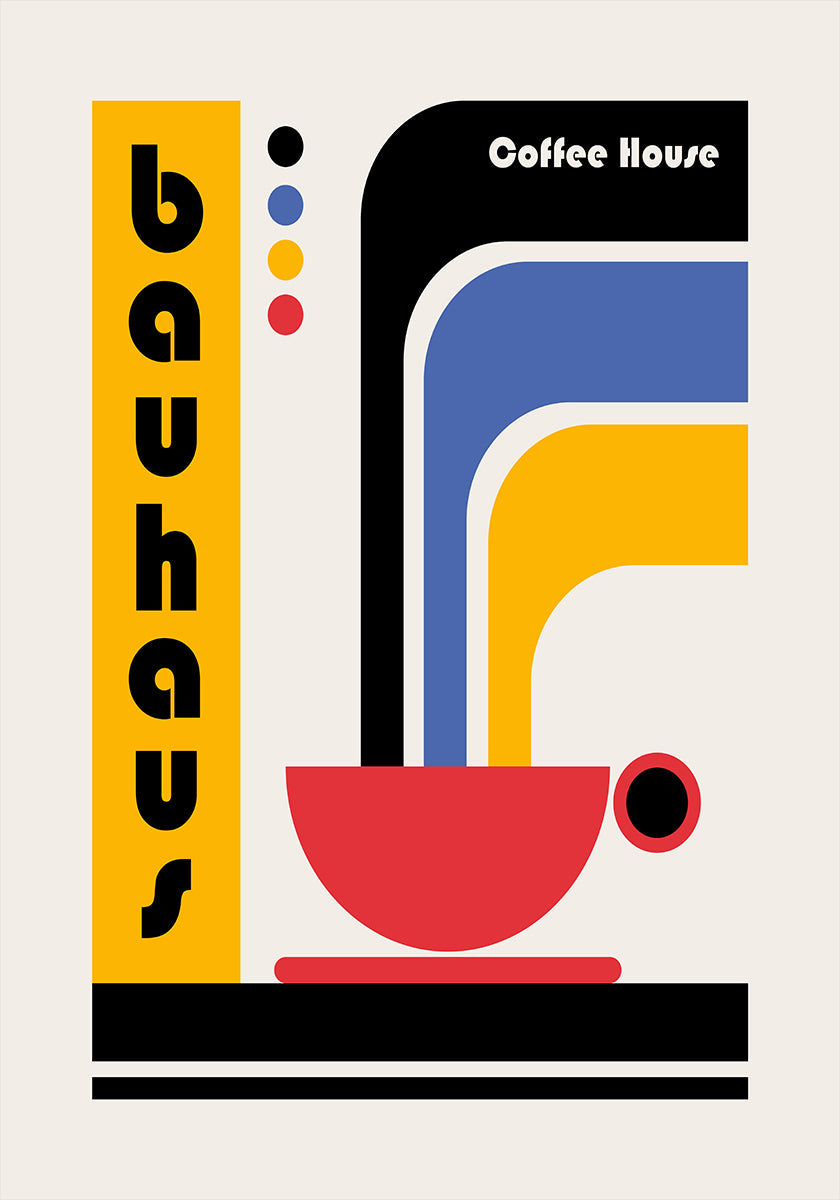 Bauhaus-Kaffeehaus-Plakat