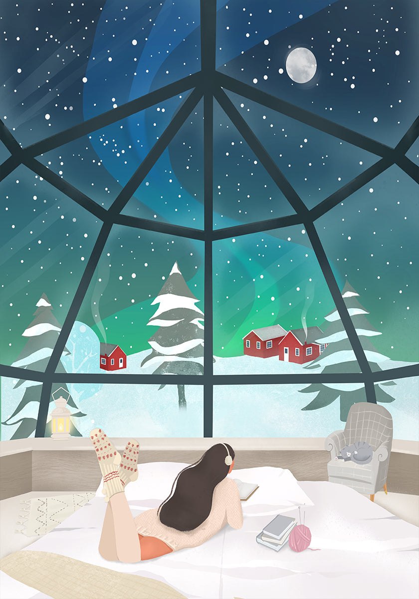 Poster Lappland, Finnland