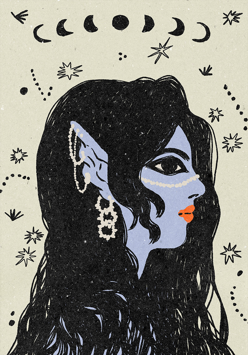 Porträt einer Meerjungfrau