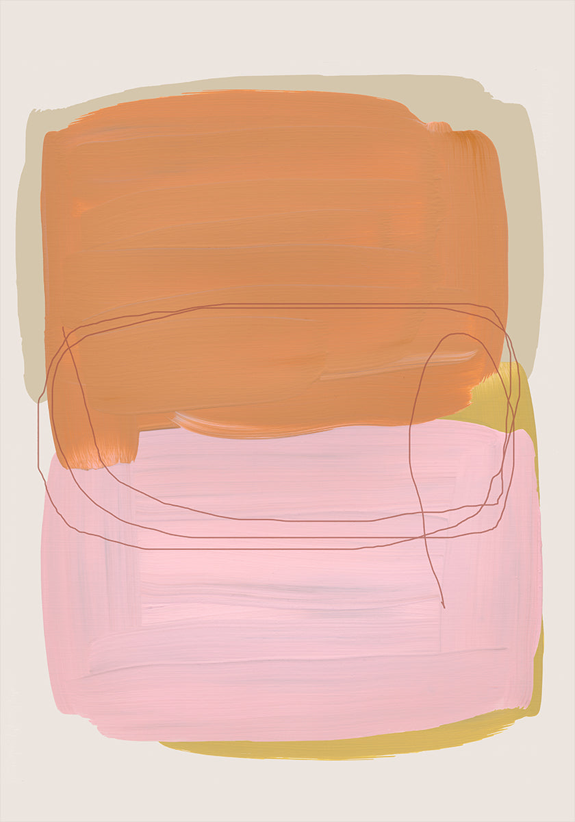 Abstrakte Pinselstriche 121 Poster