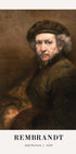 Selbstporträt 1659 von Rembrandt Poster - Posterbox.no