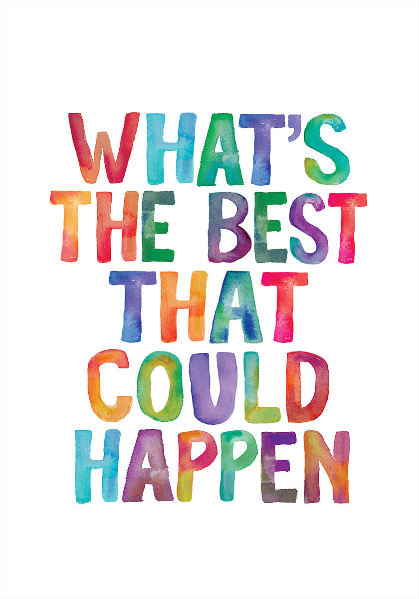 Was ist das Beste, was passieren könnte? Poster kopieren