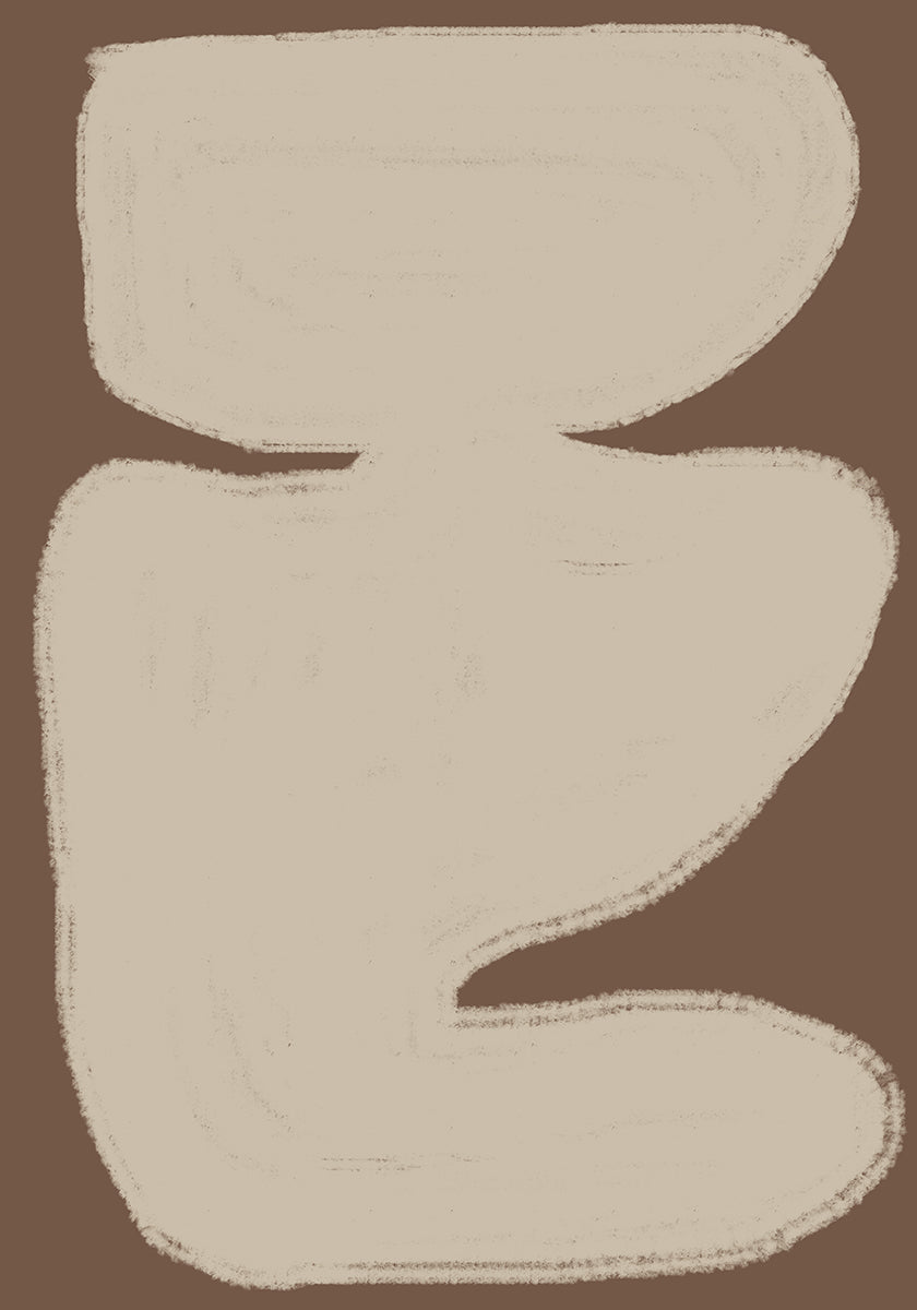 Abstraktes Flüstern-Poster