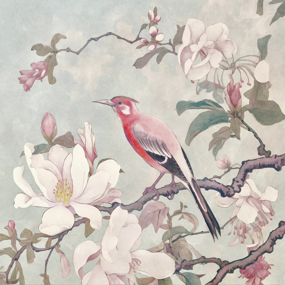 Chinoiserie Bird Spring Vibes 004 Poster