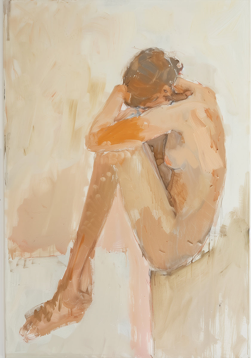 Poster Frau im Badezimmer