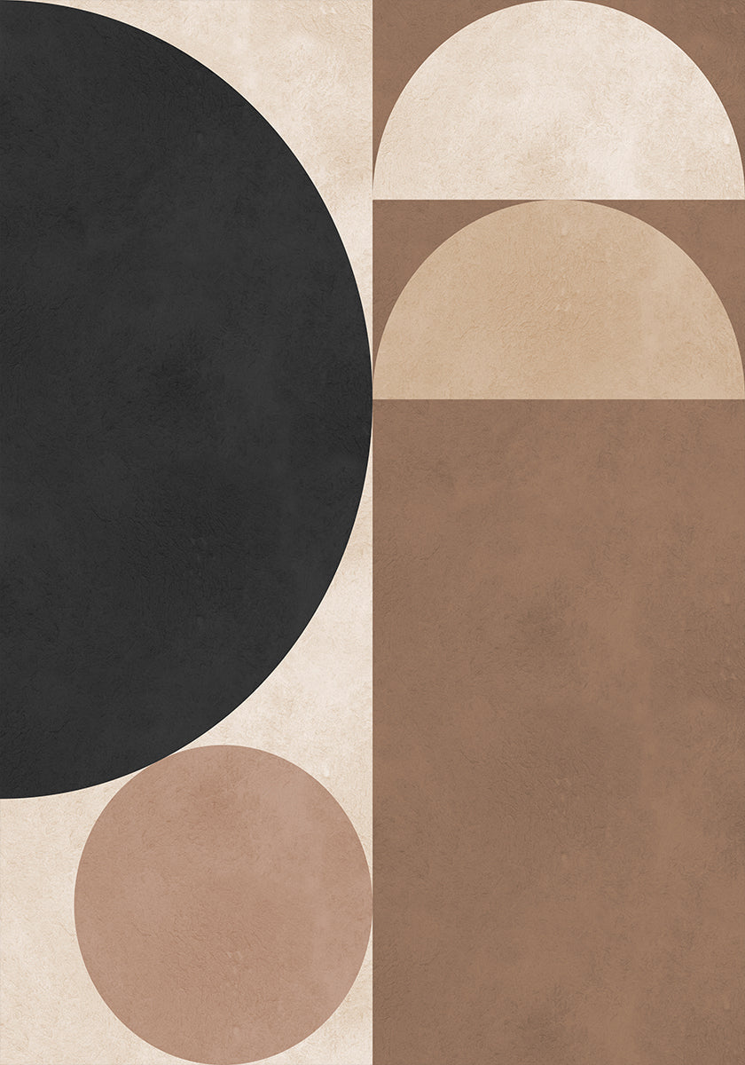 Braunes Poster mit Geometrie 6