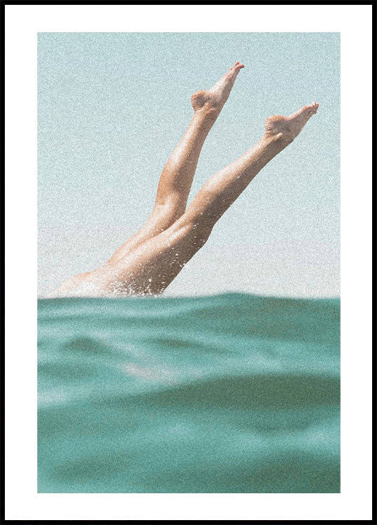 Summer Print Sea & Legs Poster - Posterbox.no