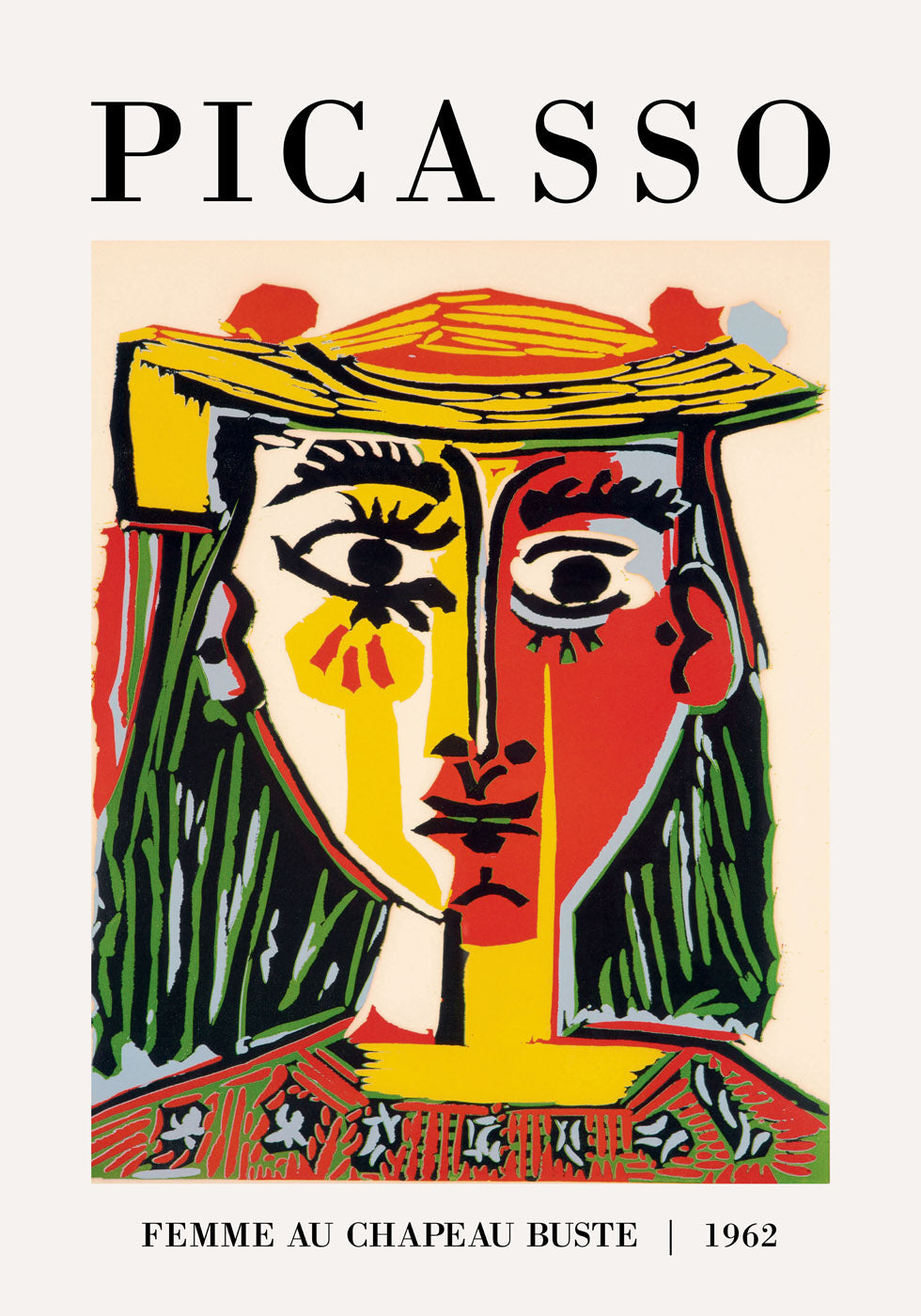 Pablo Picasso – El Rostro 1962 Poster – Posterbox.no