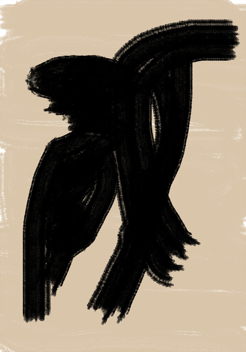 Poster „Schattige Eleganz“.