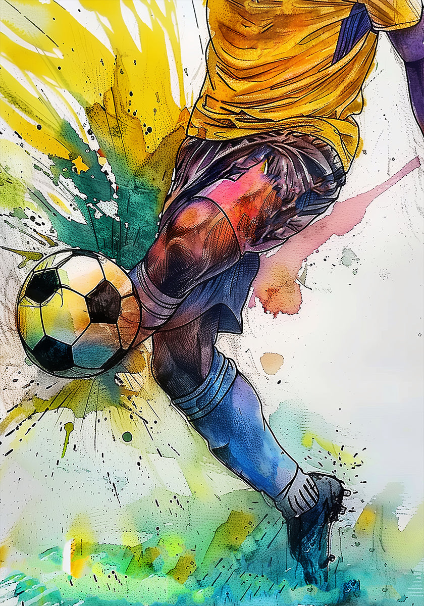 Sport Aquarell Fußballspieler (3)