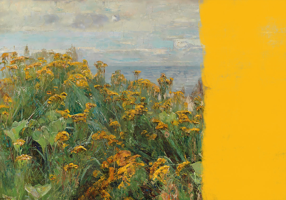 gelbe moderne Landschaftscollage