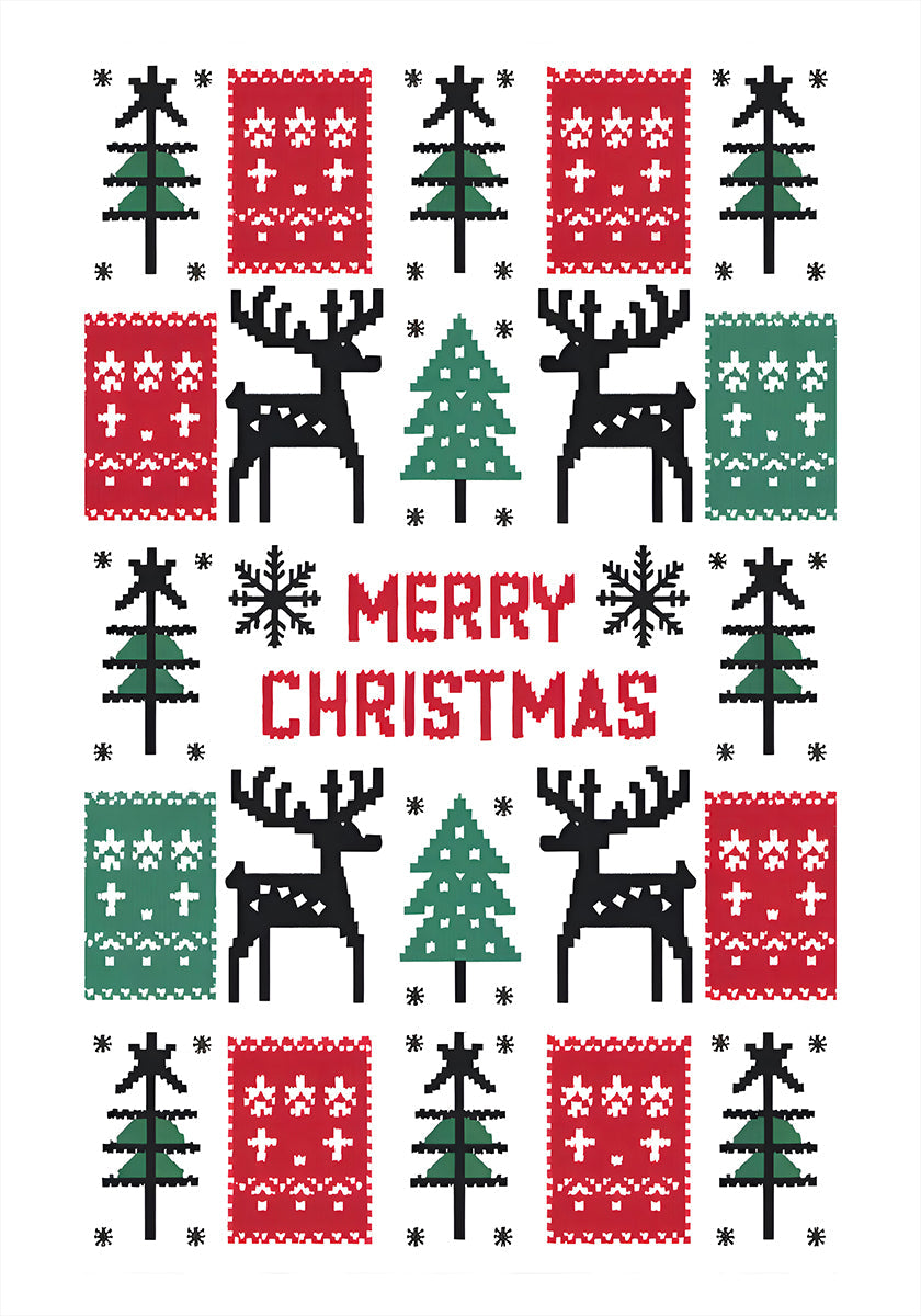 Frohe Weihnachten-Plakat