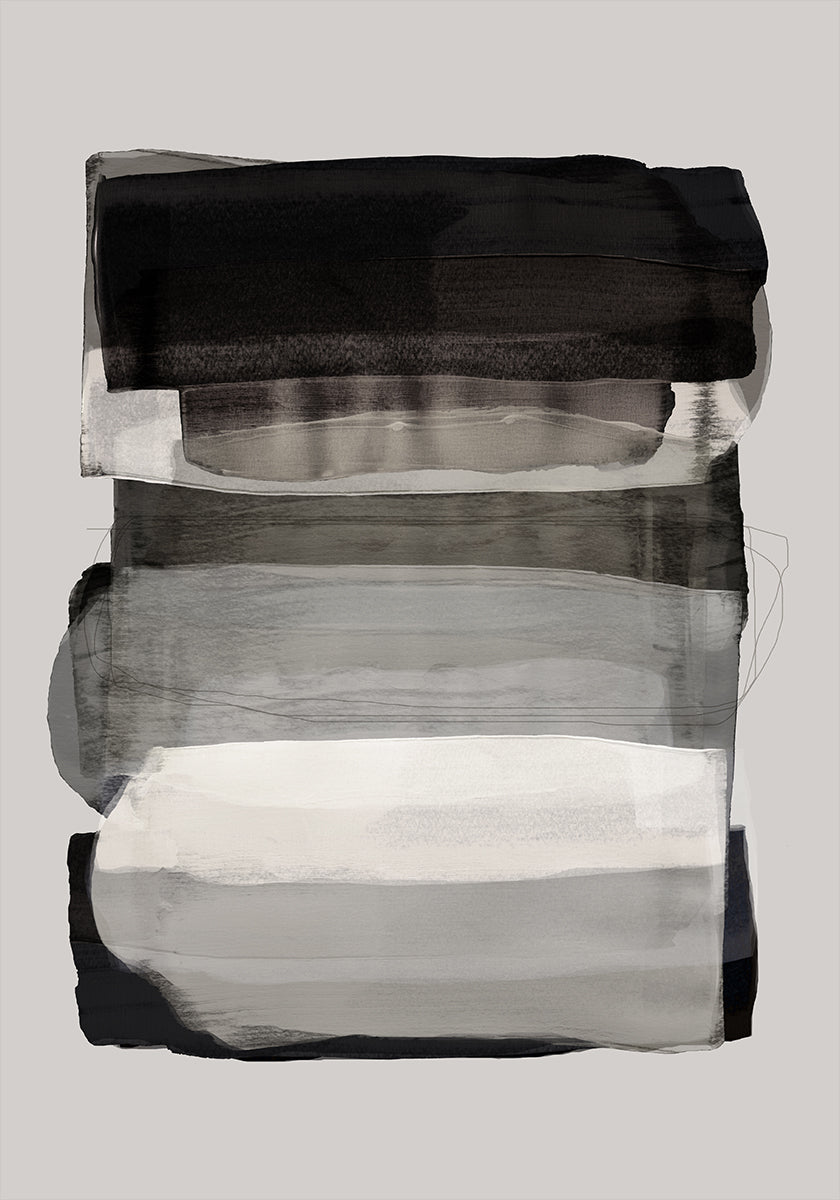 Abstrakte Pinselstriche 79 Poster