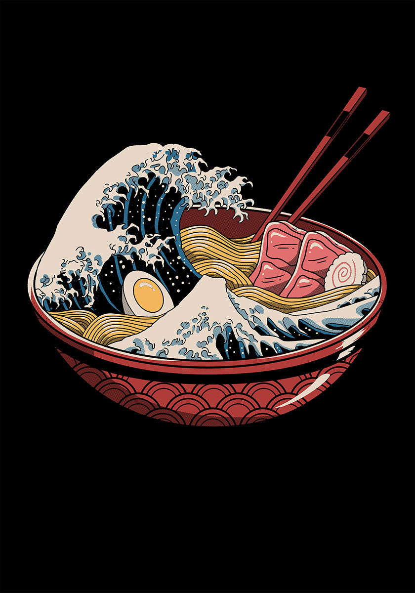 Tolles Ramen-Wellen-Poster