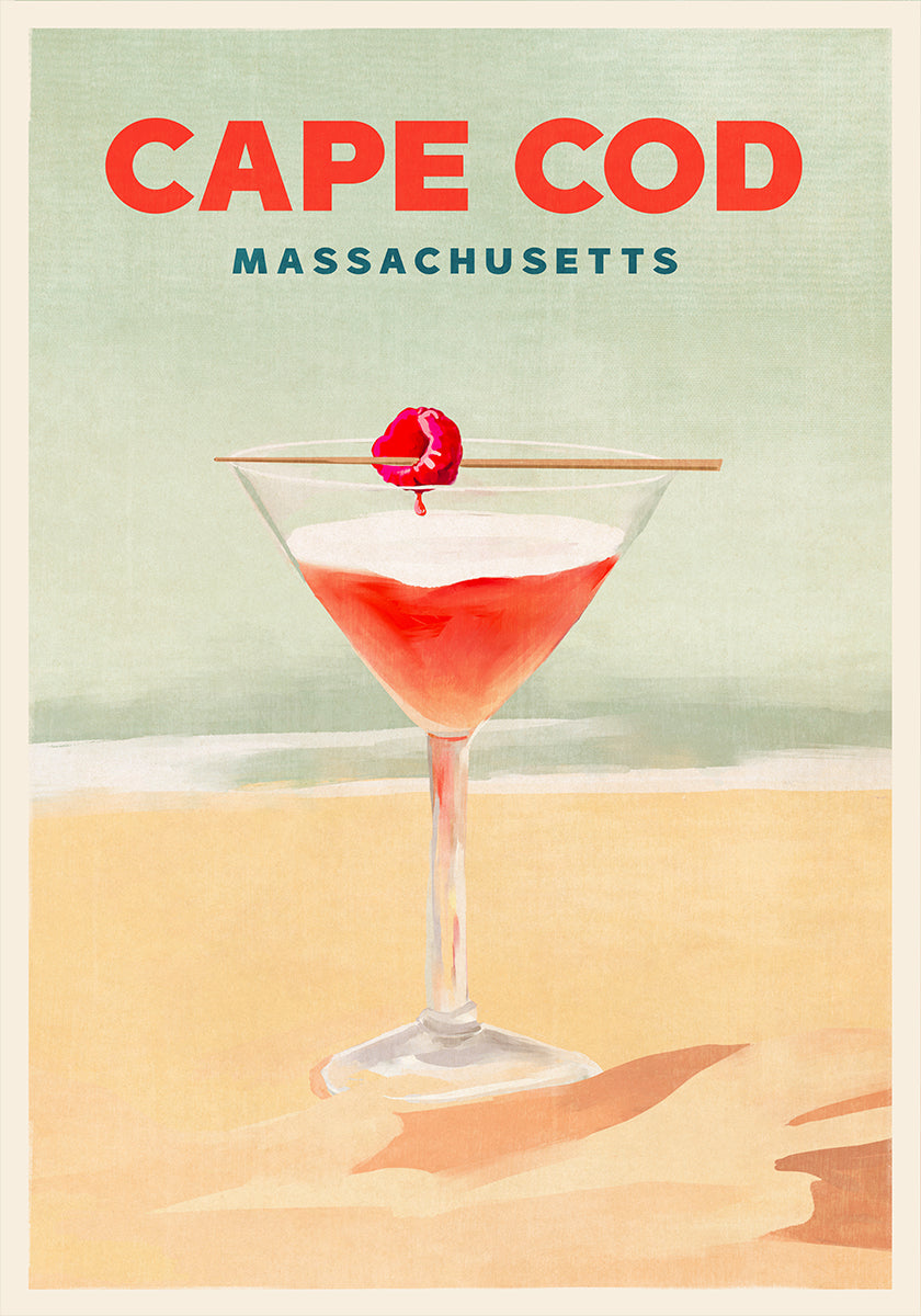 Großes Cape Cod Cocktail-Poster