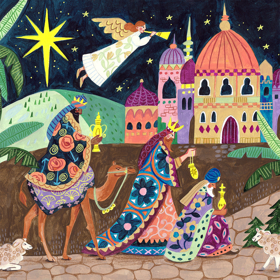 Drei weise Männer in der Nacht Poster