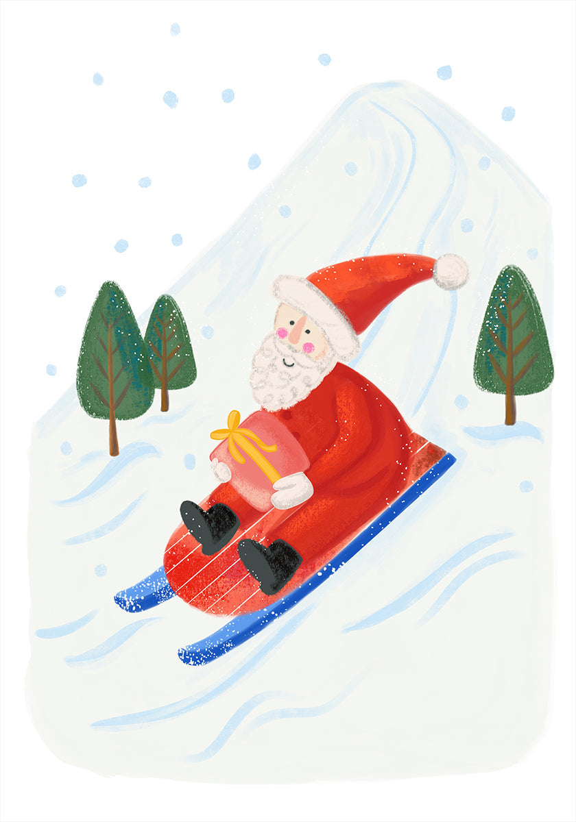 Sonderlieferung durch den Weihnachtsmann. Poster