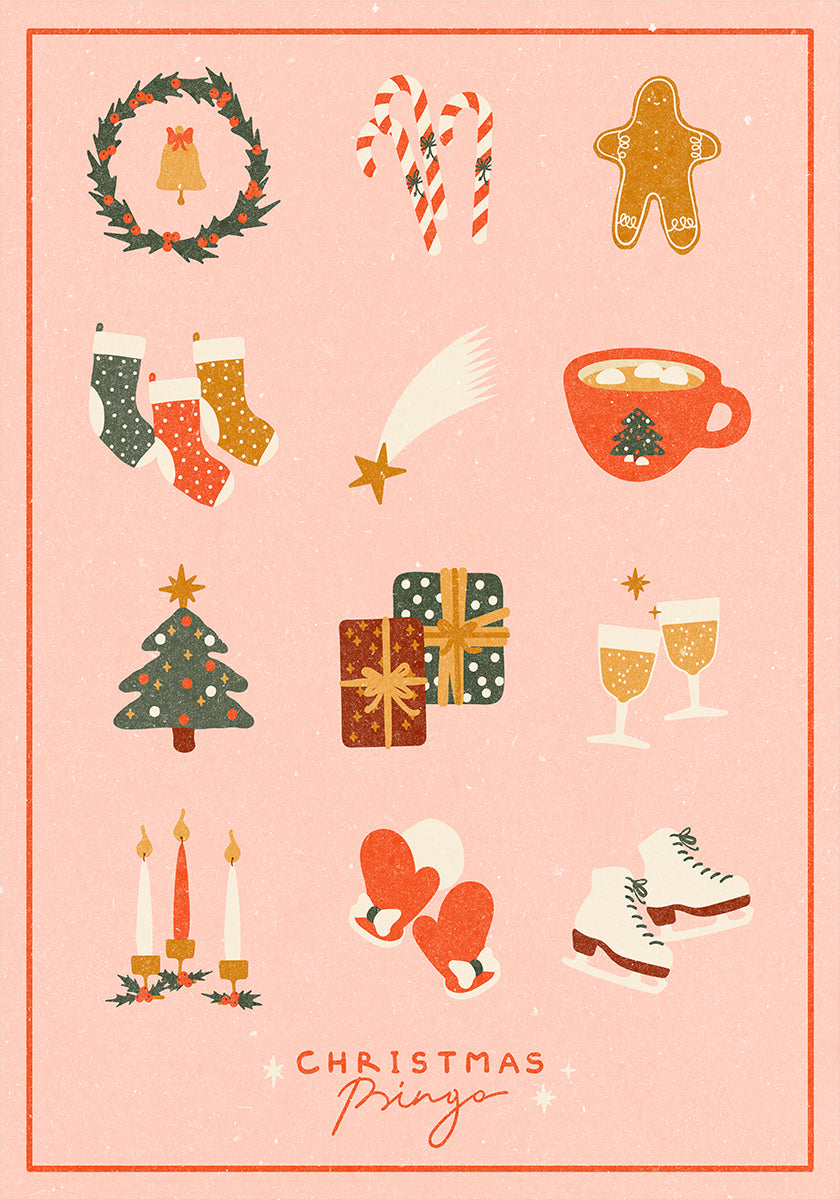 Weihnachts-Bingo-Poster