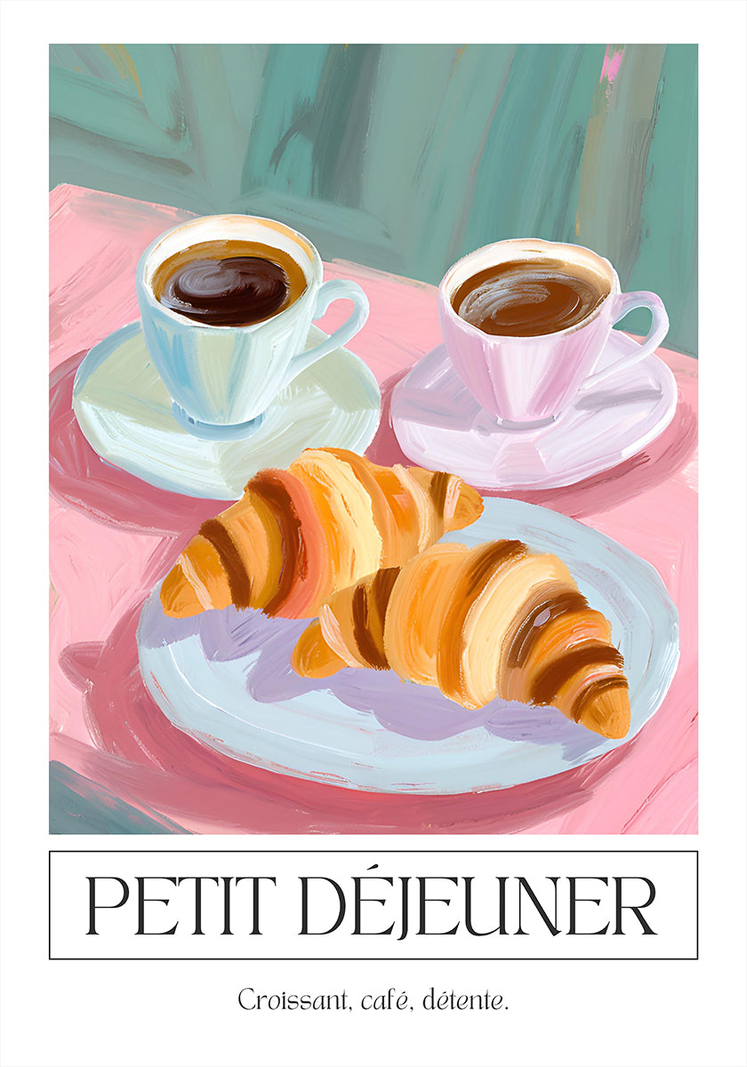 Petit dejeuner Poster