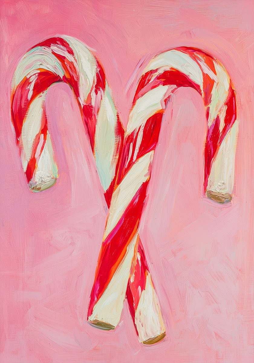 Poster „Candy Cane Delight“.