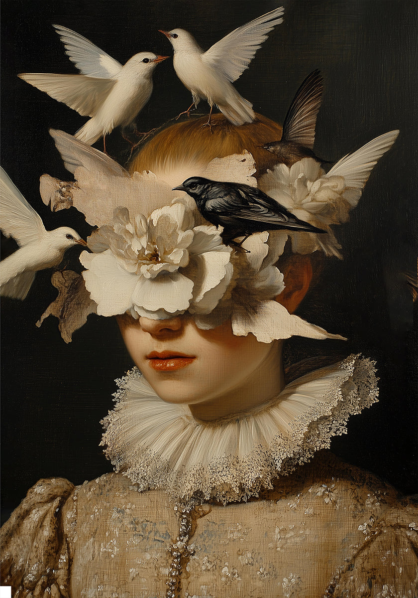 Ruhiges Blütenplakat