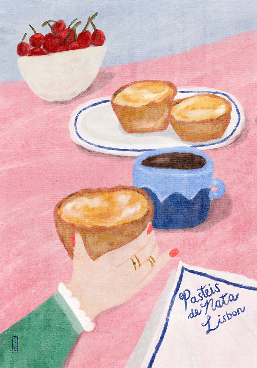 Mit Liebe aus Lissabon – Essen- und Reisekunst-Poster