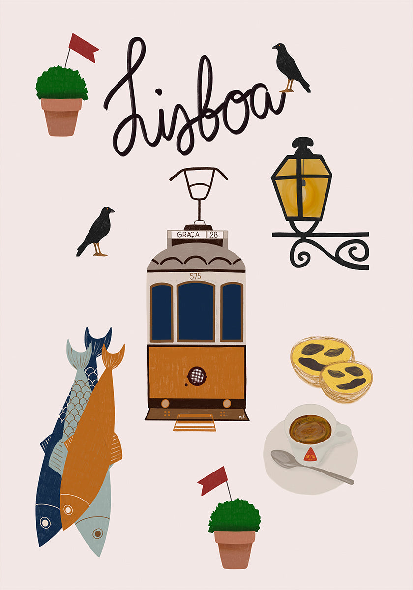 Lissabon-Reiseplakat