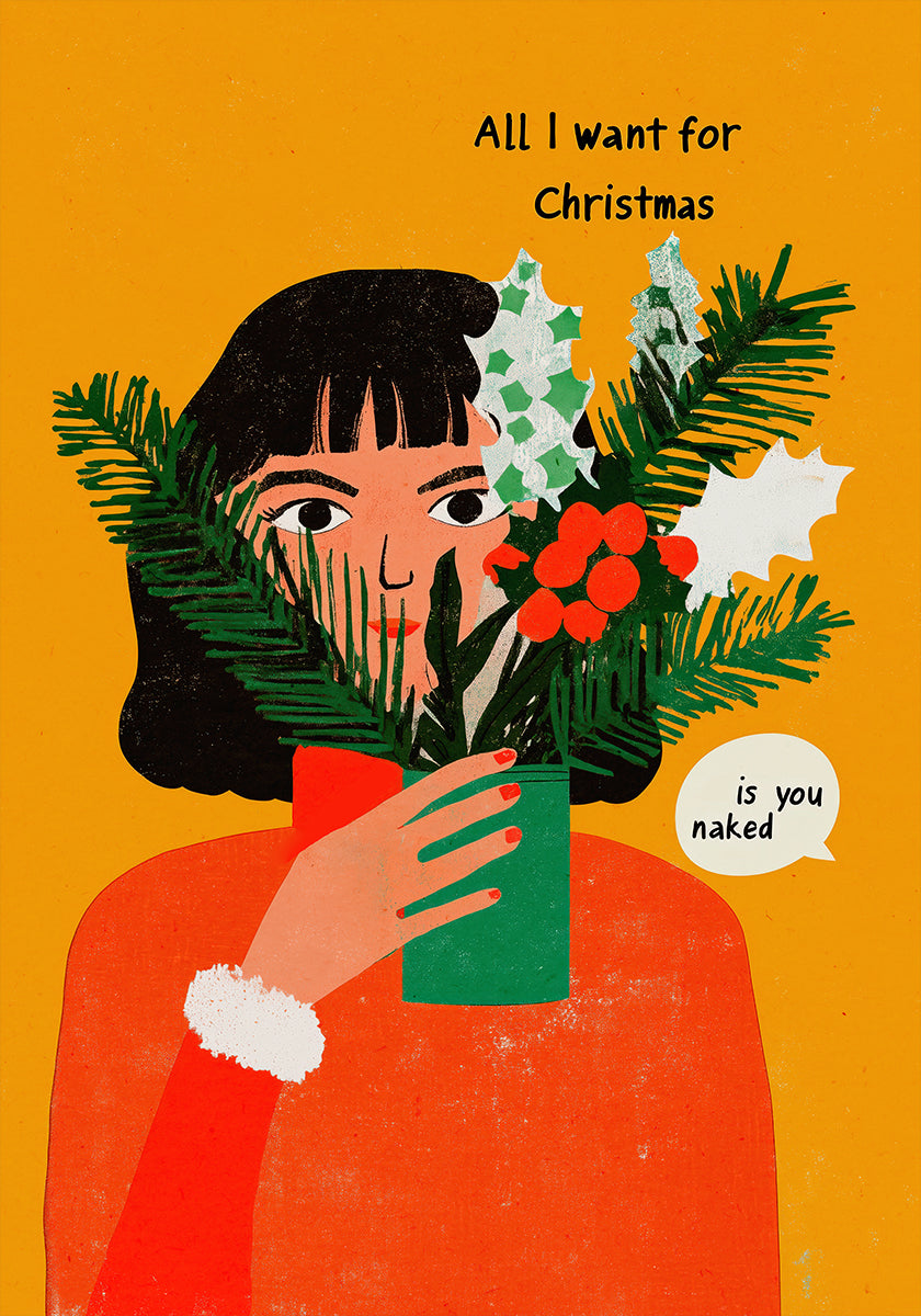 Freches Festtagswunsch-Poster