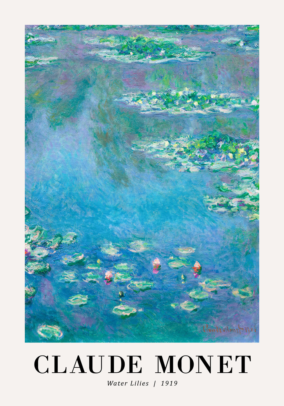 Seerosen 1919 Poster von Claude Monet - Posterbox.no