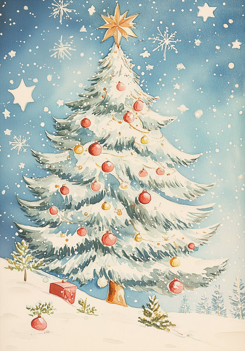 Poster „Weihnachtsbaum Nr. 1“.