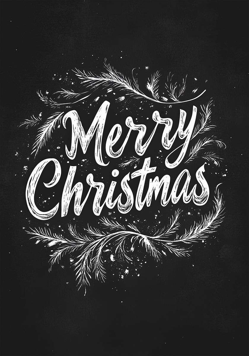 Feiertags-Kreide-Wünsche-Plakat