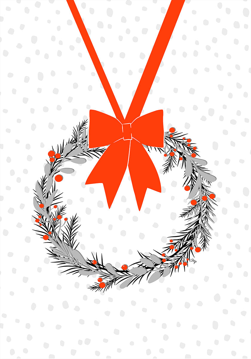 Festliches Kranz-Freude-Poster