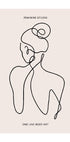 Female One Line Art 32 Poster - Posterbox.no