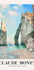 Die Klippen von Etretat 1885 Poster von Claude Monet - Posterbox.no