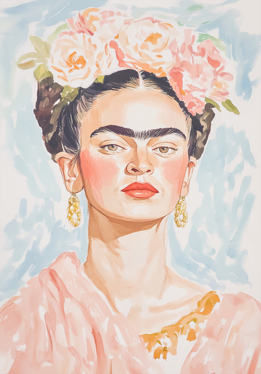 Frida Pastellfarbenes Poster