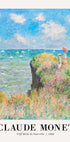 Cliff Walk bei Pourville 1882 Poster von Claude Monet - Posterbox.no