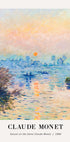 Sonnenuntergang auf der Seine Poster von Claude Monet Poster - Posterbox.dk