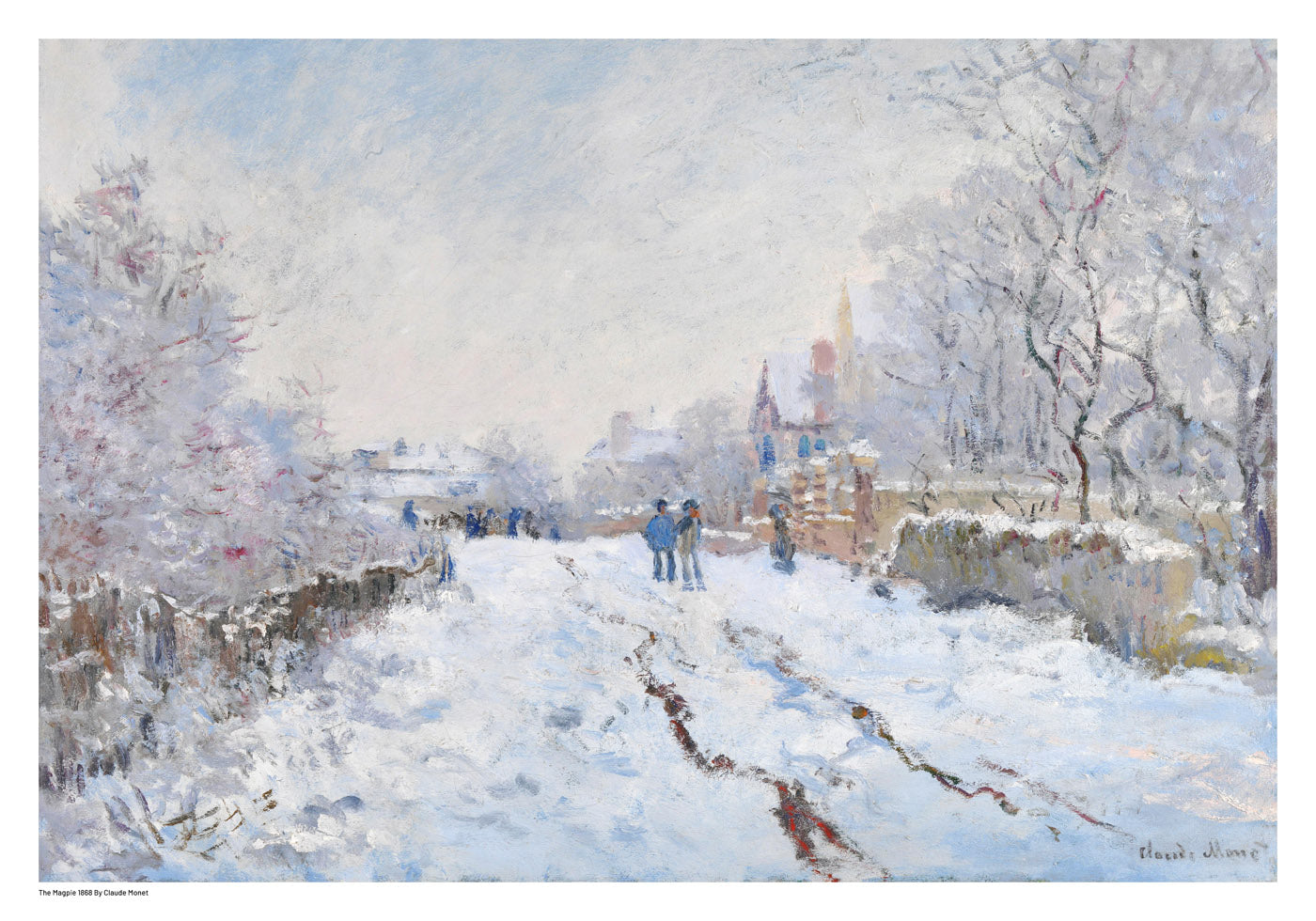 Die Elster 1868 Poster von Claude Monet - Posterbox.no