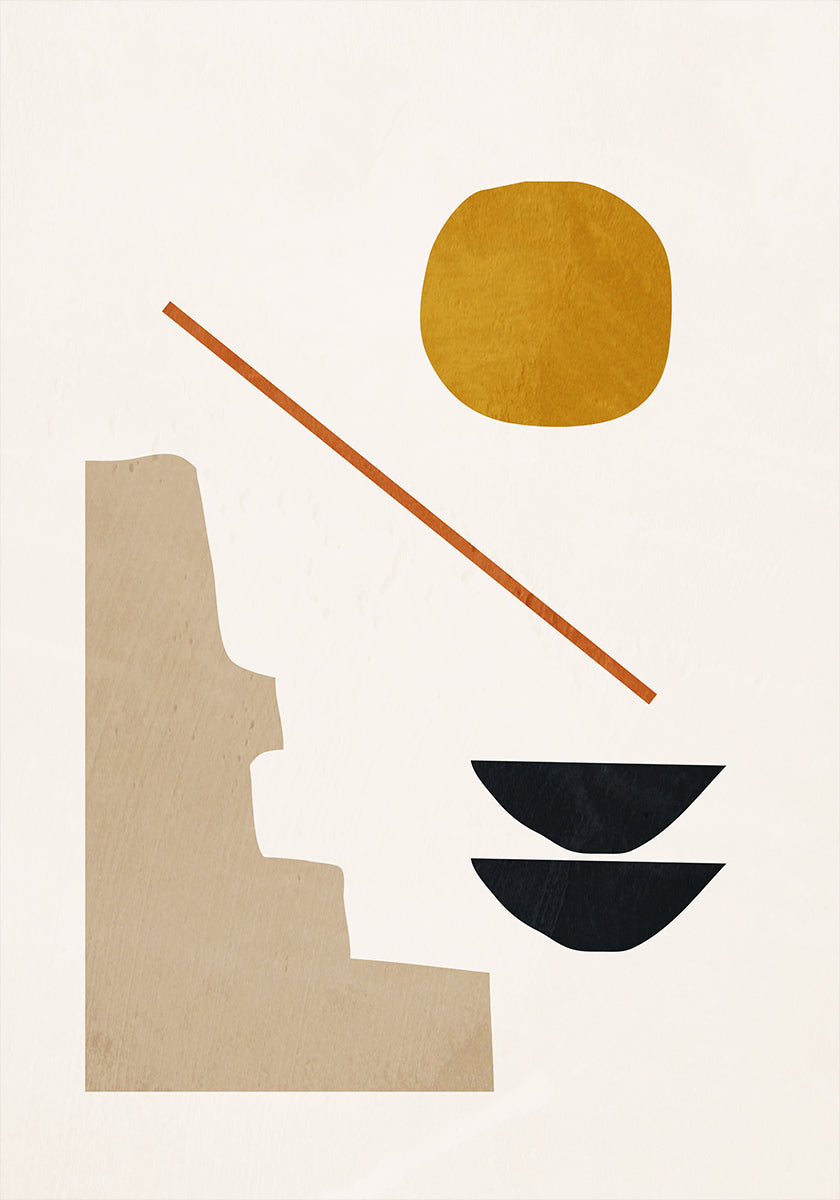 Abstraktes Minimal 6 Poster