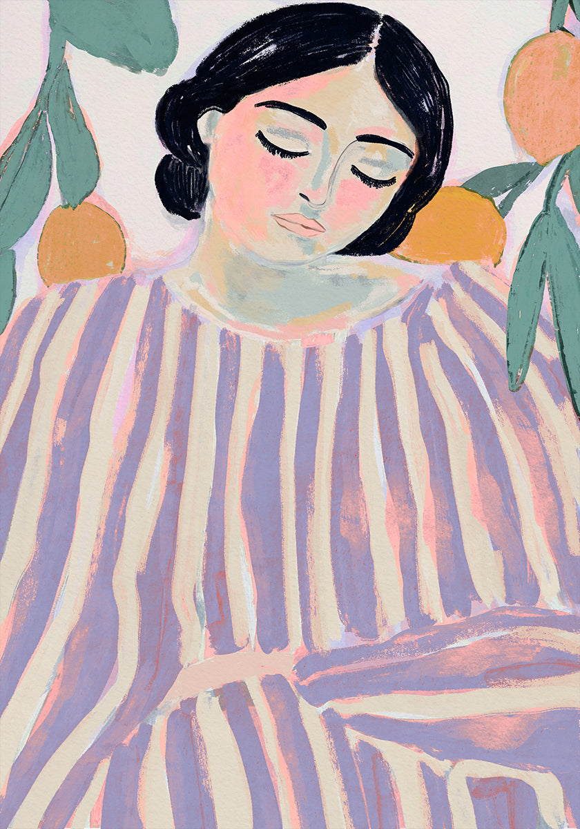 Poster mit ruhigen Streifen