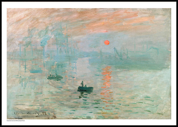 Impression Sunrise 1872 Poster von Claude Monet - Posterbox.no