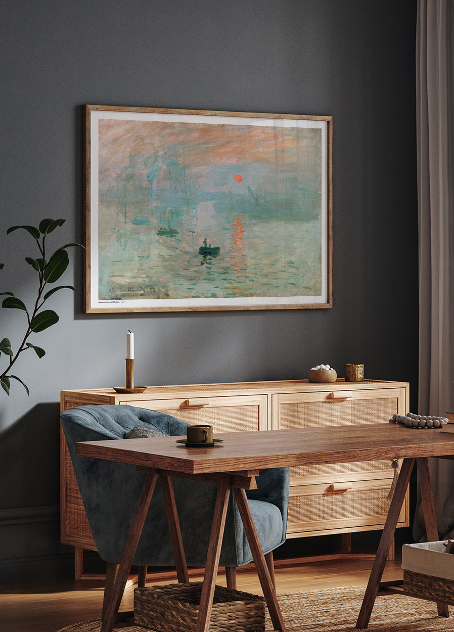 Impression Sunrise 1872 Poster von Claude Monet - Posterbox.no