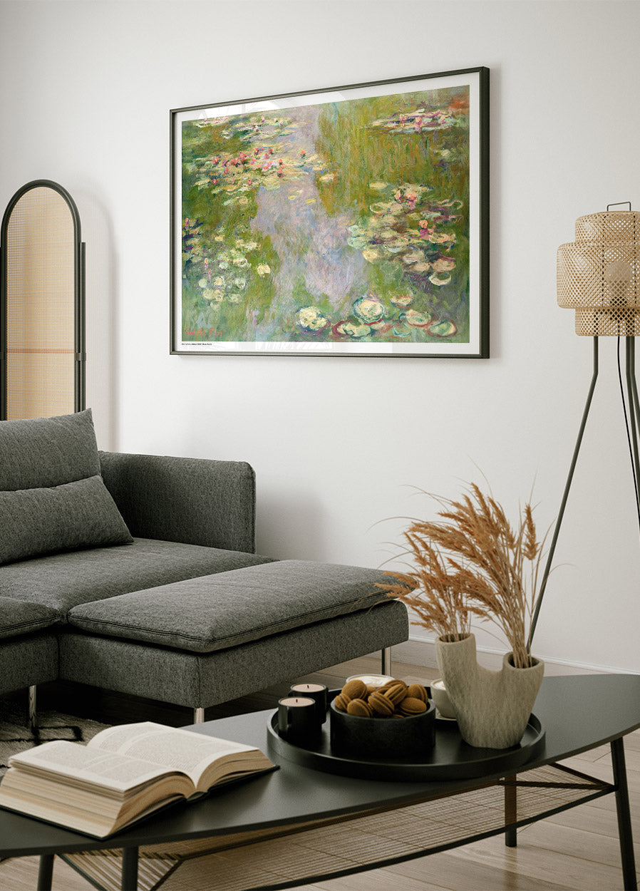 Seerosenlandschaft 1919 Poster von Claude Monet - Posterbox.no