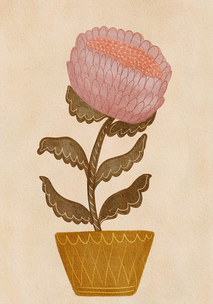 Blüte in einer Vase Poster