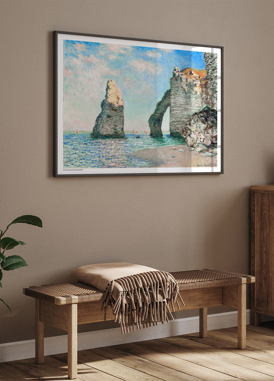 Die Klippen von Étretat von Claude Monet (1885) Poster - Posterbox.no
